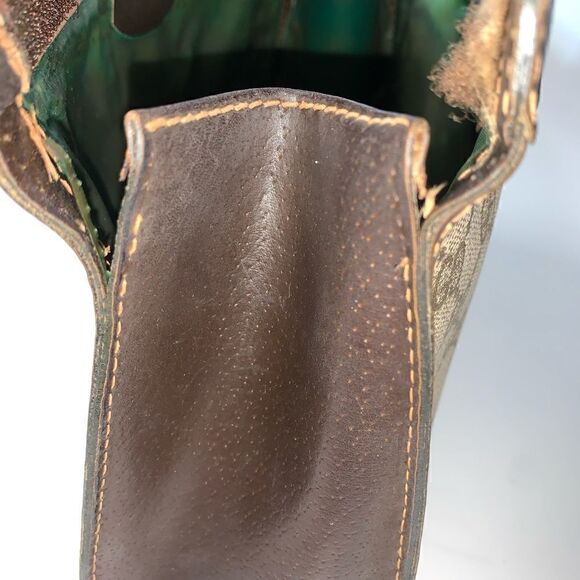 💥Authentic💥 GUCCI Web Sherry Line GG Logo Cosmetic Clutch - Picture 11 of 13